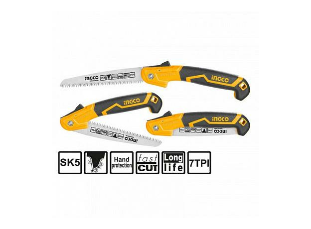 Садовая пила складная 180 мм INGCO HFSW1808 INDUSTRIAL
