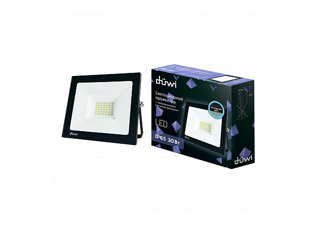 Прожектор светодиодный уличный LED 30 Вт СДО-30 с датчиком движения 2000Лм 6500К 230В 32292 4 Duwi