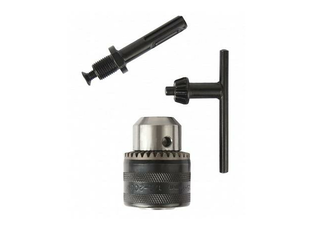 Патрон ключевой с адаптером SDS+ 13 мм, 1/2"-20UNF блистер ПРАКТИКА 030-993