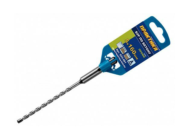 Бур по бетону для пефоратора SDS plus 5х160 Профи ПРАКТИКА 033-581