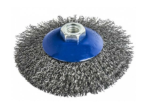 Кордщетка для УШМ 115 мм; М14 радиальная мягкая ПРАКТИКА 773-354