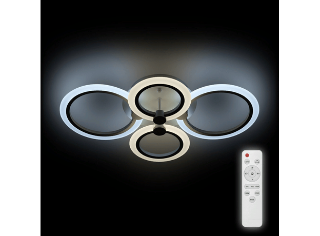 Люстра светодиодная потолочная CHL-52018/86W ROLO диммируемая с пультом дистанционного управления, 86Вт 52018 4 REV Ritter 2700/4200/6400 К
