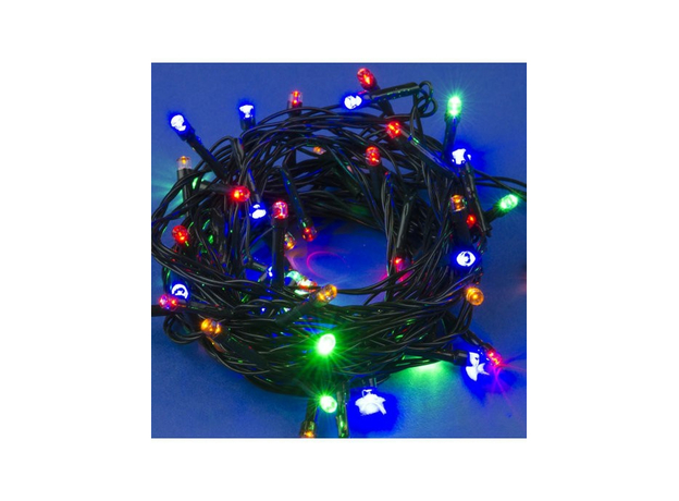 Гирлянда светодиодная Нить 2,8м 20 Led Разноцветный свет, с контроллером, зеленый провод ULD-S0280-020/DGA Multi IP20 11092 Uniel