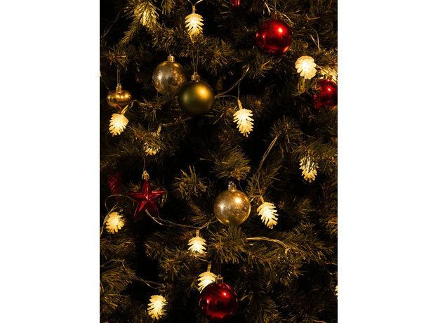 Гирлянда светодиодная (электрогирлянда ) Шишки 2,8 м 20 Led Теплый белый свет, прозрачный провод ULD-S0280-020/DTA 09582 Uniel