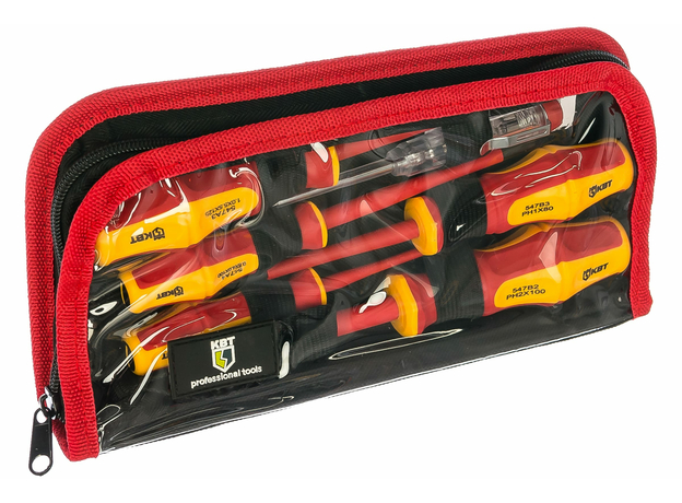 Набор отверток диэлектрических до 1000В НИО-06 «ПРОФИ» КВТ 78617