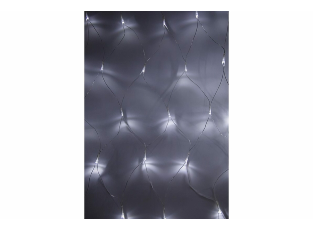 Гирлянда "Сеть" 1,5х1,5м, прозрачный ПВХ, 150 LED Белые 215-125 Neon-Night