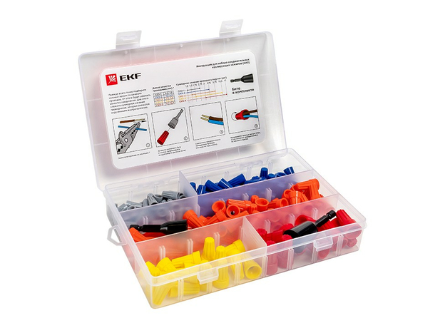 Набор СИЗ ( СИЗ-1 40шт, СИЗ-2 40шт, СИЗ-3 50 шт, СИЗ-4 15шт, СИЗ-5 10шт, Бита-2шт) PROxima plc-cc-n EKF