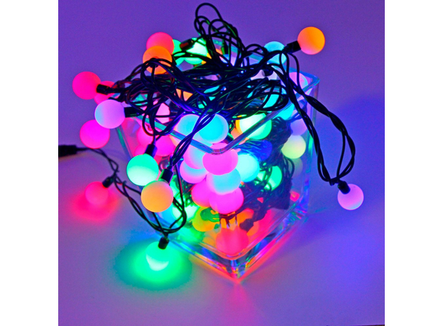 Гирлянда (электрогирлянда) светодиодная Шарики жемчужные LDBL048M-10-C внутр 48 Led , мульти .4610003324957 SHLIGHTS