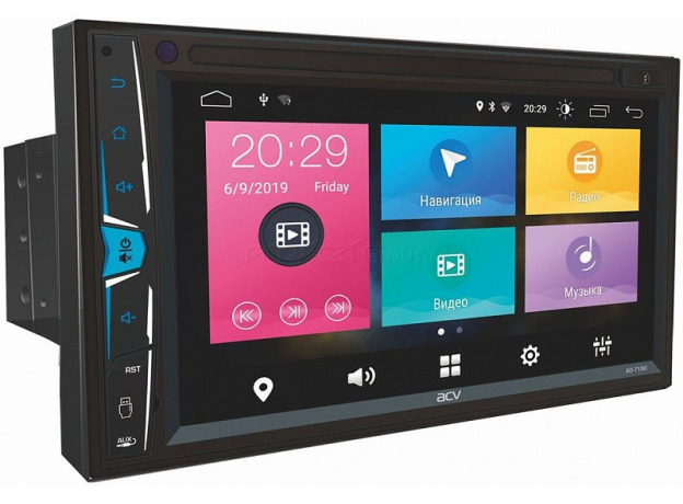 2DIN USB-магнитола ACV AD-7190 на Android 9