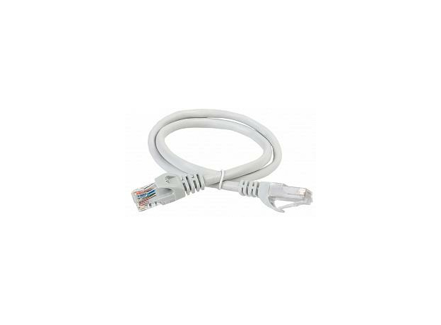 ITK Коммутационный шнур (патч-корд), кат.5Е UTP, 5м, серый (PC01-C5EU-5M)