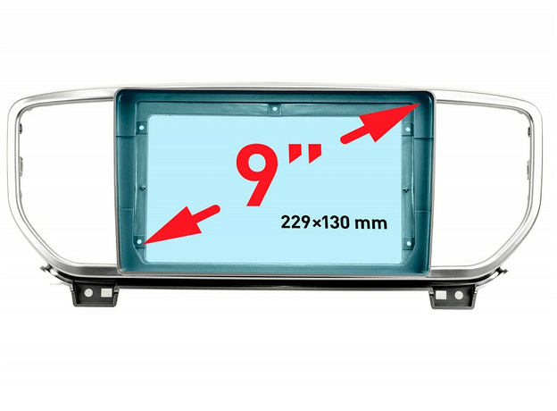 Рамка для KIA Sportage 2018+, 9" Incar RKIA-FC383