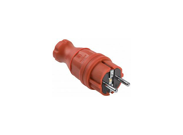 Вилка прямая ВБп3-1-0м IP44 ОМЕГА красная PKR01-016-2-K04 IEK