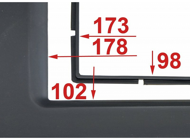 Рамка для KIA Sorento-3 09-12 2din (крепеж) INTRO RKIA-N23