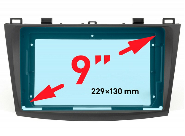 Рамка для MAZDA 3 2009-2014, 9" Incar RMZ-FC424