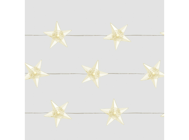 Гирлянда "Звездочки" 4,5м 50LED, теплый свет 2700К, USB прозрачный шнур IP20 CL572 41647 Feron