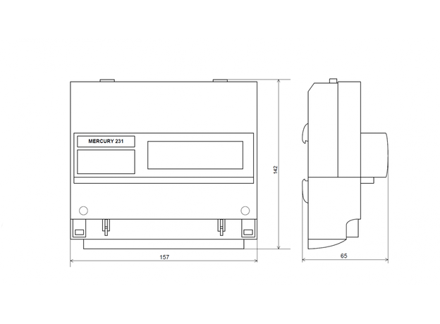 Счетчик электроэнергии трехфазный многотарифный (2 тарифа) Меркурий-231АТ-01I 5-60А IrDA DIN ЖКИ Инкотекс(МСК+1)