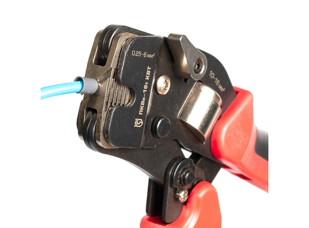 Пресс-клещи торцевые для обжима штыревых втулочных наконечников ПКВк-16т КВТ 74595