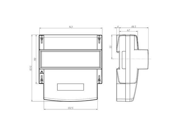 Счетчик электроэнергии трехфазный многотарифный (2 тарифа) CE 301 R33 043 JAZ 5-10А 230/400В оптопорт RS485 DIN Энергомера