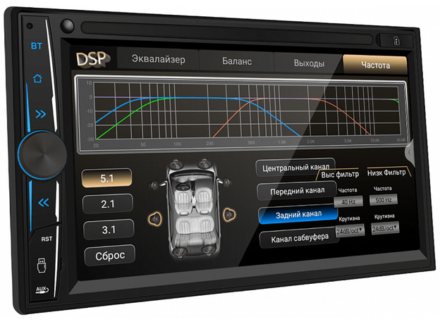 2DIN USB-магнитола ACV ADX-700 на Android 10