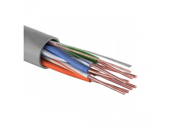 Кабель PROconnect LIGHT UTP 4PR 26AWG, CCA, CAT5, PVC серый, (305 м)