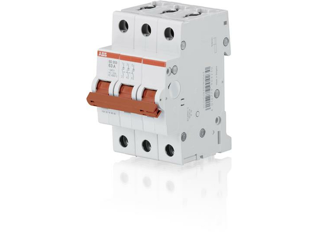 Рубильник трехплюсный SD203/63 рычаг красный 2CDD283101R0063 ABB Рубильник трехплюсный SD203/63 рычаг красный 2CDD283101R0063 ABB