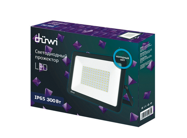 Прожектор светодиодный уличный LED 300Вт СДО-300М 25500Лм 6500К 230В Duwi 25068 5