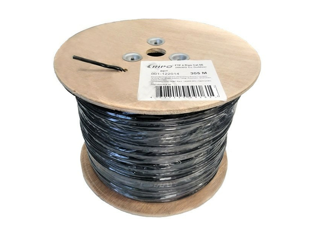 Кабель RIPO FTP 4 PR 24AWG CAT5E Cu outdoor (0,46) 305 м