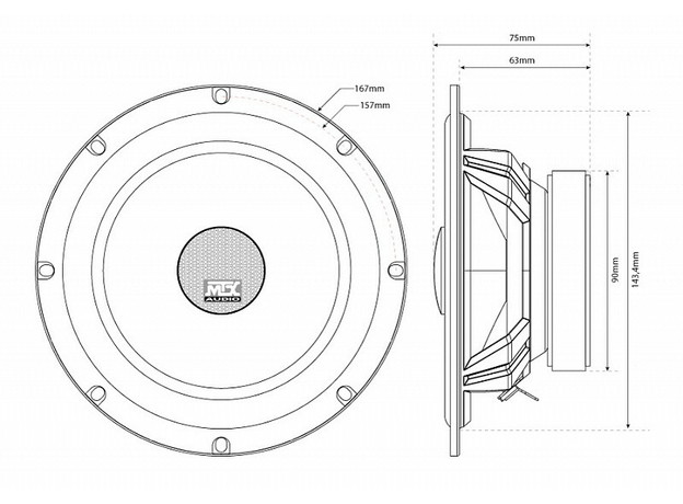Колонки MTX TX465C Колонки MTX TX465C