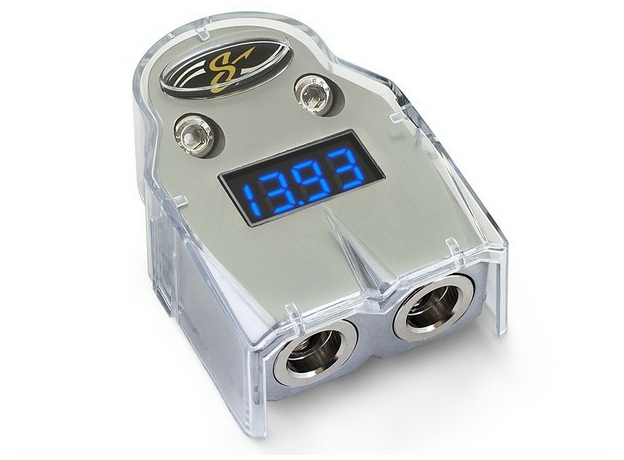 Аккумуляторная клемма "+" Stinger SHT301 с вольтметром