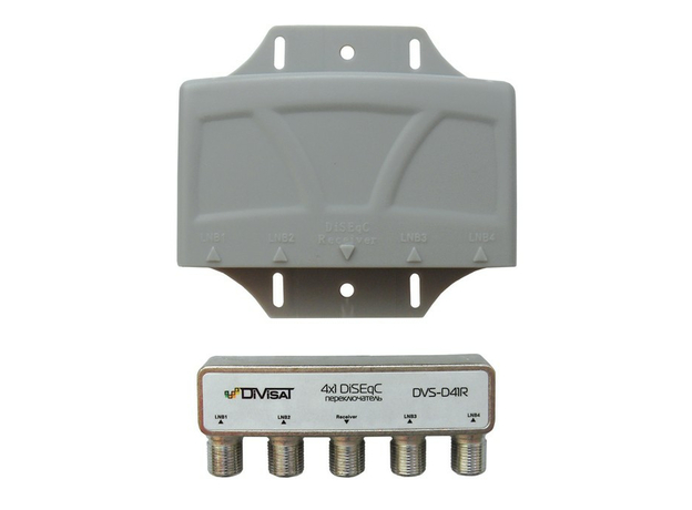DVS-D41R: DiSEqC переключатель 4х1 в корпусе