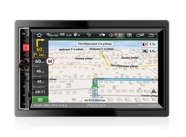 2DIN USB-магнитола Prology MPC-110 DSP на Android 8 с навигацией