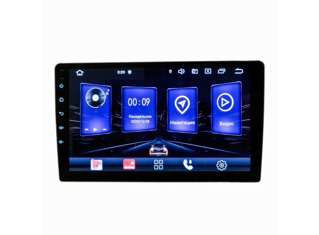 2DIN USB-магнитола Prology MPC-90 на Android 9 с навигацией, 9"