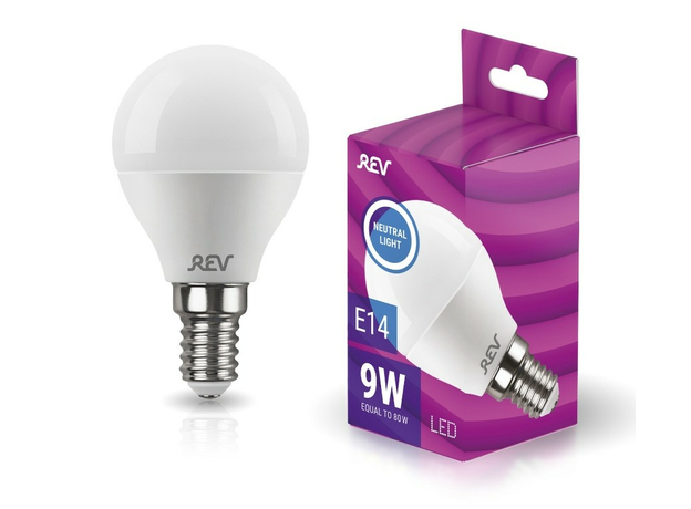 Лампа светодиодная 9 Вт E14 700Лм 4000К G45 32407 2 TM REV