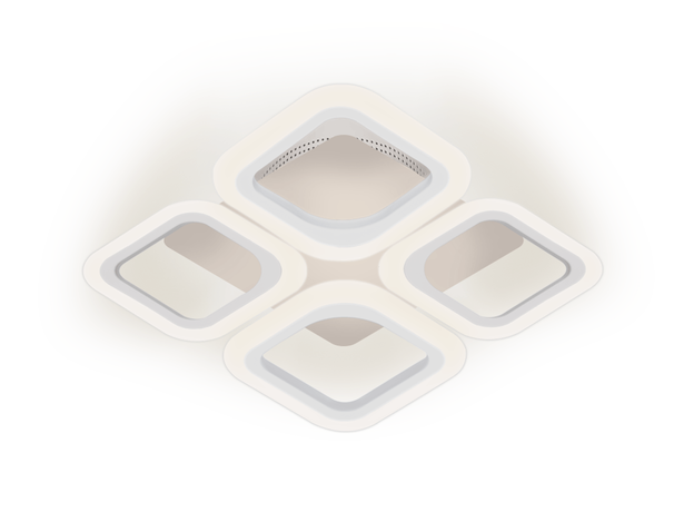 Люстра светодиодная REV Ritter CHL-52395/52Вт MONZA Quadro 2700/4200/6400 К