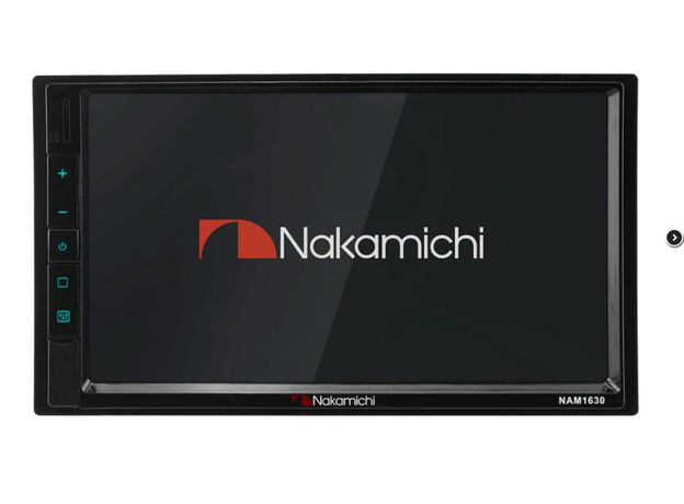 Мультимедийная система 2DIN Nakamichi NAM1630, 7", 4х50 вт,MP3, USB, SD, BT, 172*97 мм