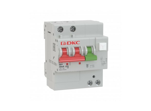 Выключатель автоматический (дифавтомат) АВДТ с защитой от сверхтоков YON 16А 2П двухполюсный C 30мА MDV63-22C16-A DKC