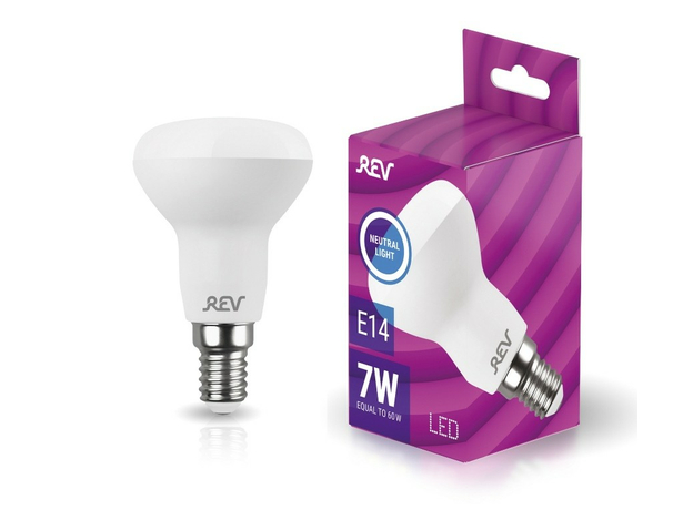 Лампа светодиодная 7 Вт E14 R50 4000К 525Лм матовая 220В рефлекторная 32364 8 REV