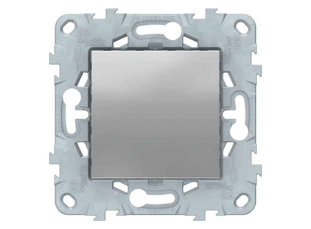 Заглушка 45х45 Unica New скрытой установки алюминий NU586630 Schneider Electric Заглушка 45х45 Unica New скрытой установки алюминий NU586630 Schneider Electric
