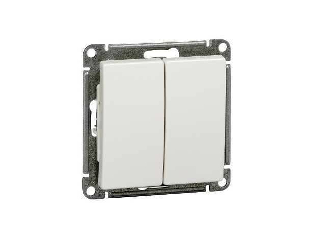 Выключатель W59 скрытой установки двухклавишный 10АХ механизм белый VS510-252-1-86 Schneider Electric Выключатель W59 скрытой установки двухклавишный 10АХ механизм белый VS510-252-1-86 Schneider Electric