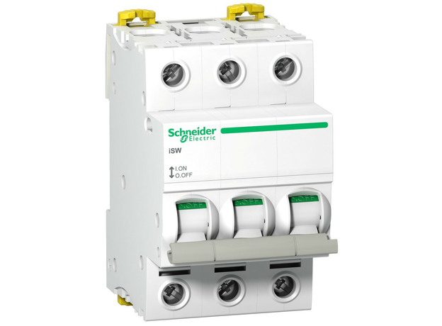 Выключатель нагрузки Acti 9 3п 63А на DIN-рейку Schneider Electric (A9S65363) Выключатель нагрузки Acti 9 3п 63А на DIN-рейку Schneider Electric (A9S65363)