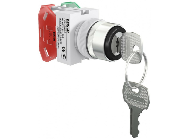 Переключатель I-O с ключом 1НО+1НЗ 25053DEK DEKraft