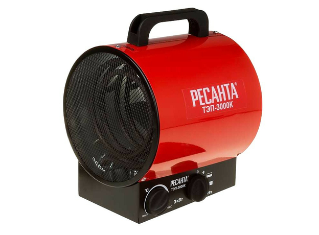 Пушка тепловая электротепловентилятор (обогреватель) ТЭП-3000К 3,0кВт 67/1/8 РЕСАНТА