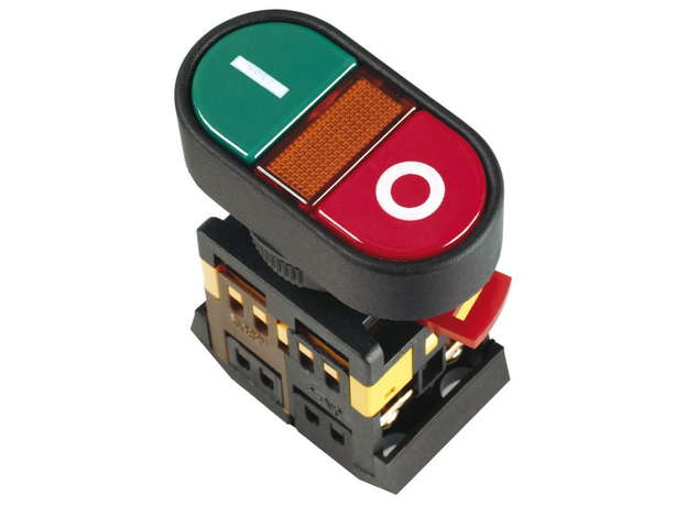Кнопка управления "I-O" АPBB-22 N с лампой 240В BBD10-APBB-K51 IEK