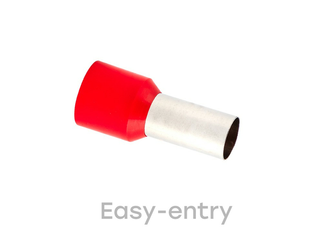 Наконечник штыревой втулочный изолированный НШвИ 35,0-16 (уп 50шт) EKF (nhvi-35.0-16) /10 уп/