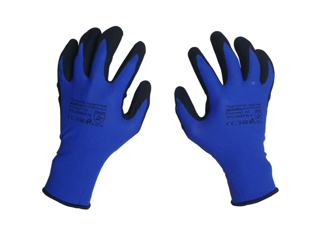 Перчатки для защиты от механических воздействий и ОПЗ SCAFFA NY1350S-NV/BLK-11 размер 11