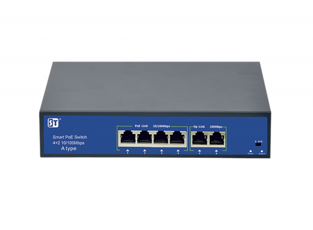 Коммутатор ST-S45POE 4-х портовый