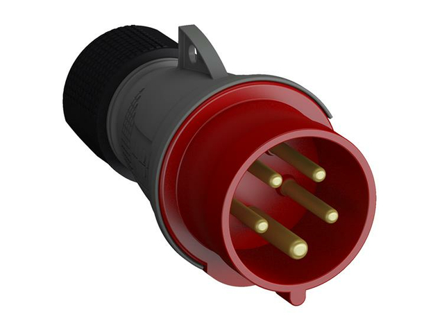 Вилка кабельная силовая Easy&Safe 416EP6, 16А, 3P+N+E, IP44, 6ч 2CMA101967R1000 ABB