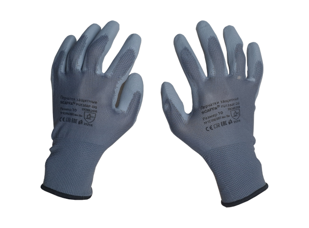 Перчатки для защиты от механических воздействий SCAFFA PU1350P-DG размер 11