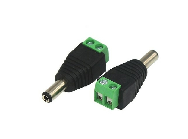 Разъем питания штекер 2.1х5.5 с клеммной колодкой под винт RIPO