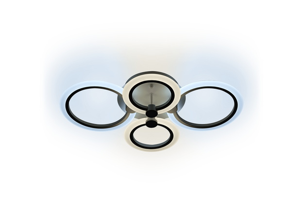 Люстра светодиодная потолочная CHL-52018/86W ROLO диммируемая с пультом дистанционного управления, 86Вт 52018 4 REV Ritter 2700/4200/6400 К